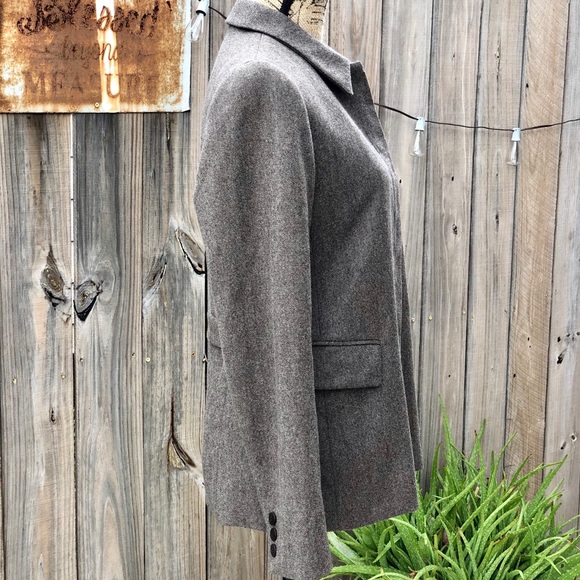 Lafayette New York Brown Wool Blazer size 4 - Picture 4 of 8